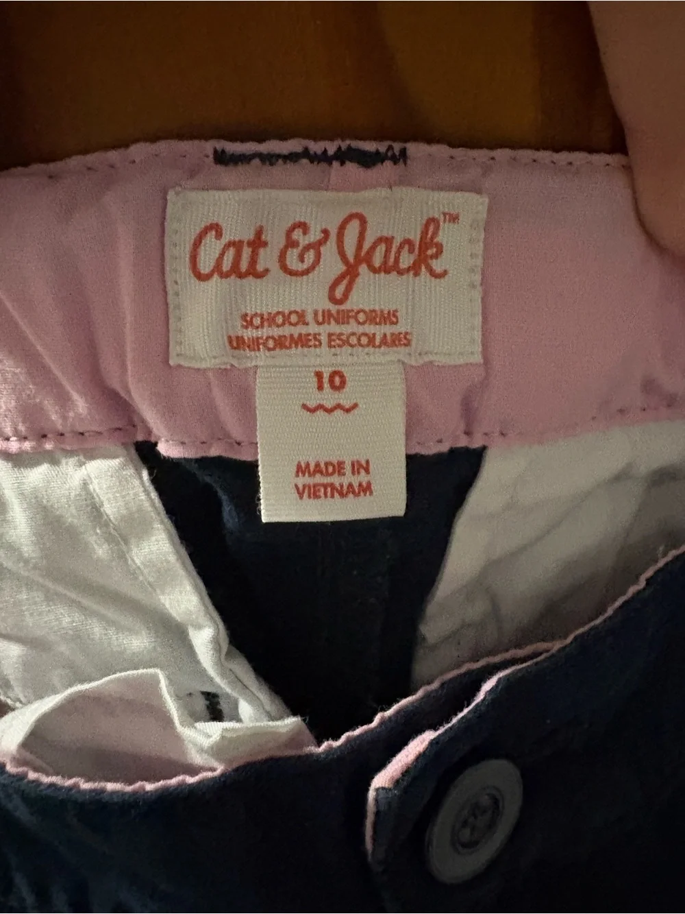 Cat & Jack Navy Flat Front Men’s Shorts